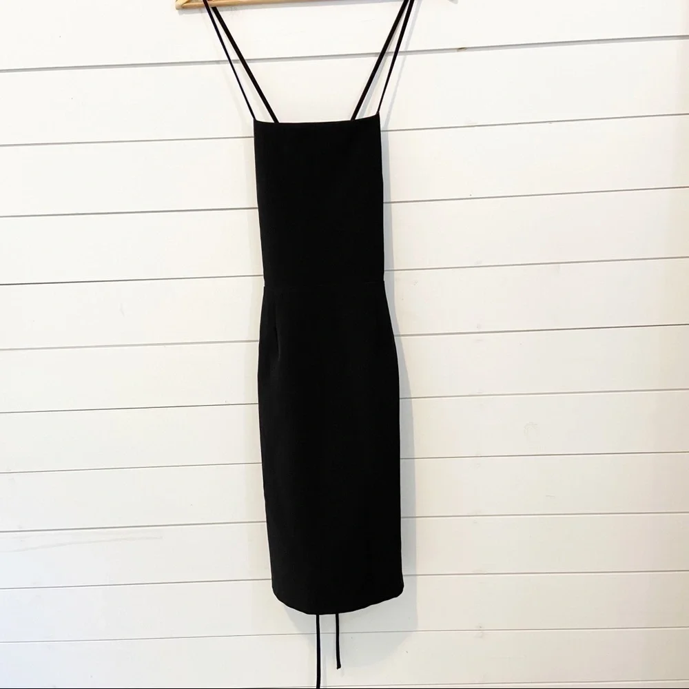 Leith | Black Strappy Little Black Cocktail Dress